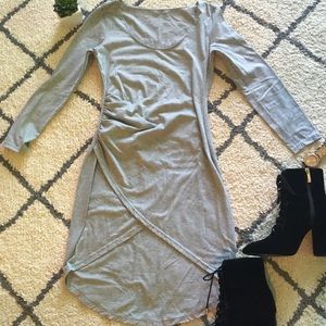 Short cross over front dress